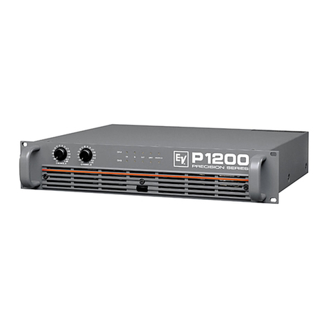 Electro-Voice Precision P 1200 owner's manual