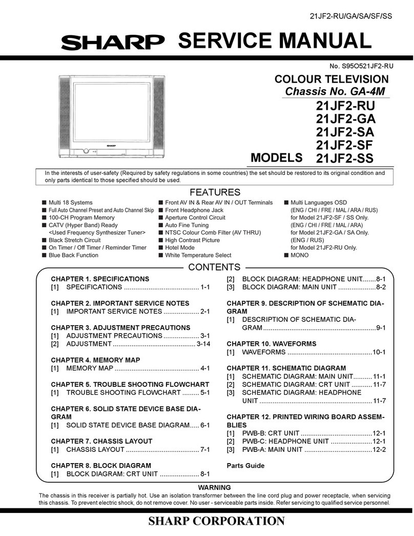 Sharp 21JF2-GA User manual