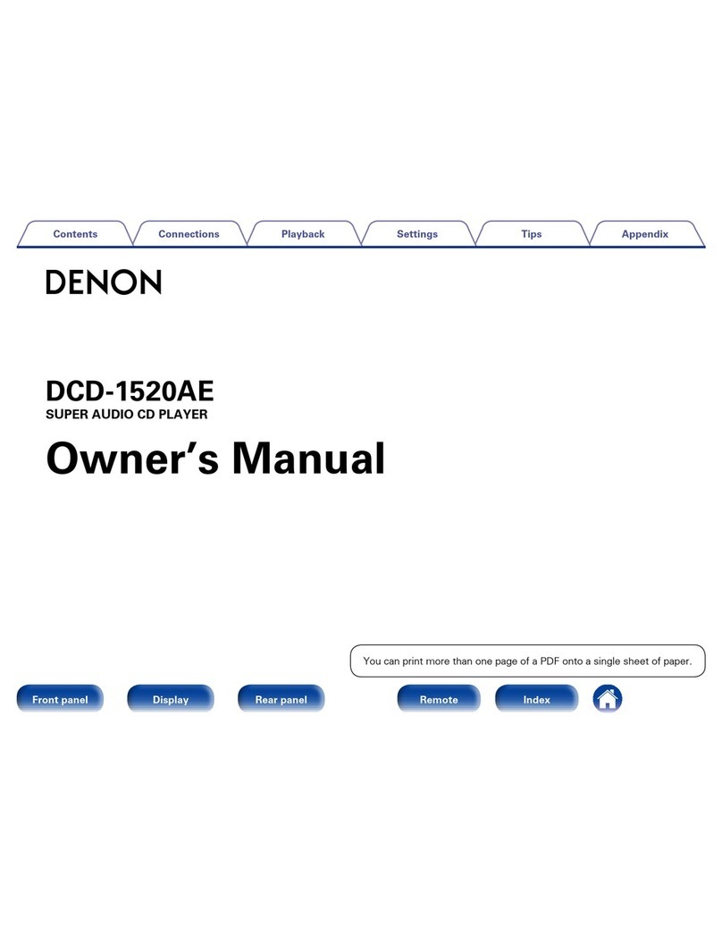 Denon DCD-1520AE User manual