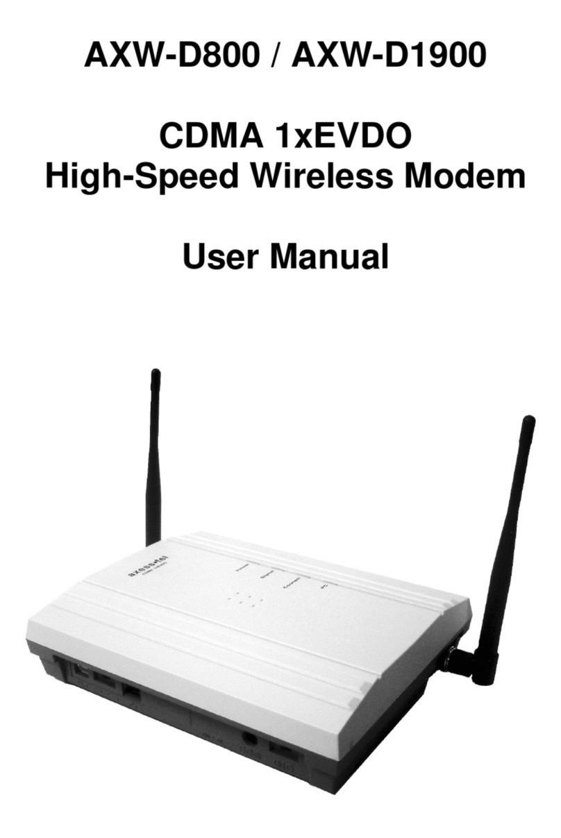 Axesstel AXW-D800 user manual