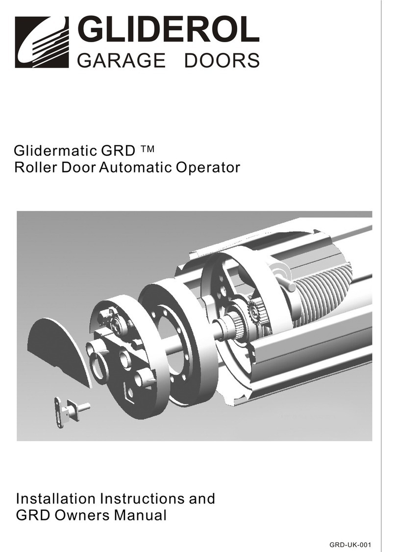 Gliderol Glidermatic GRD Installation instructions and owner's manual Gliderol Glidermatic GRD Installation instructions and owner's manual