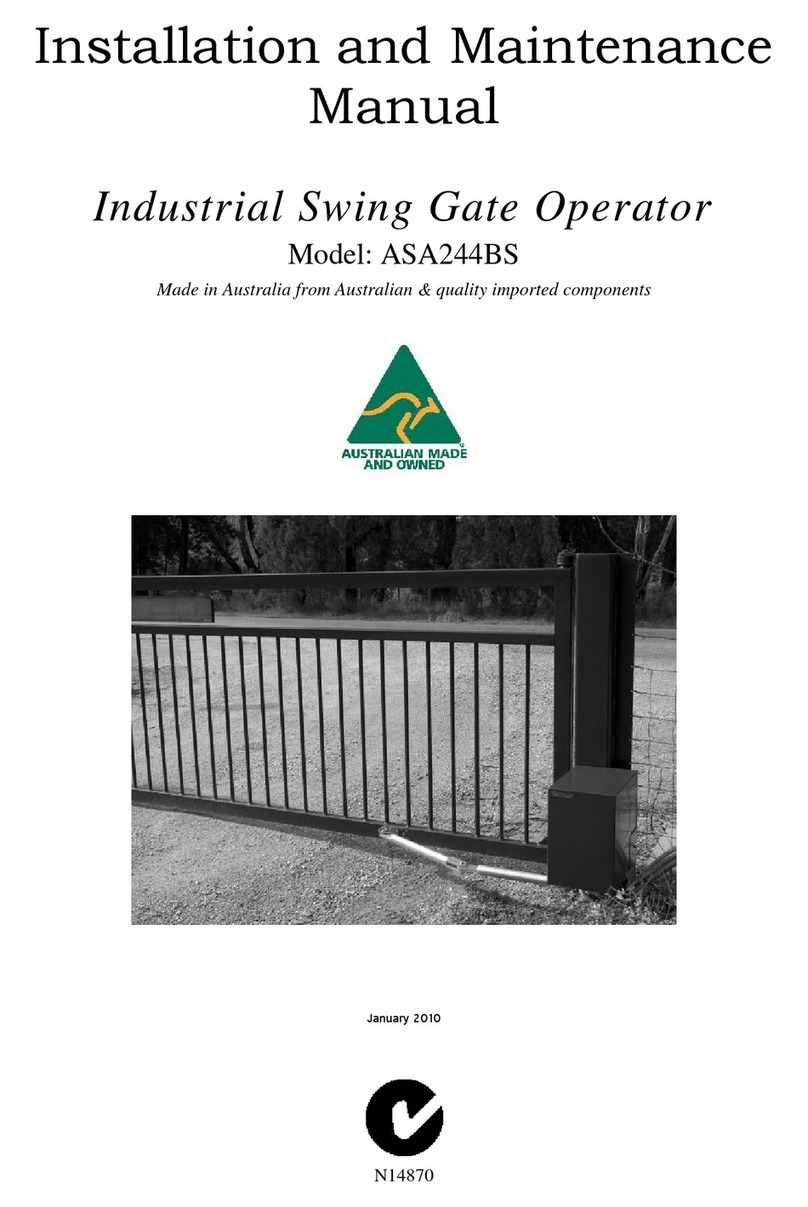 Automatic Solutions ASA244BS Manual