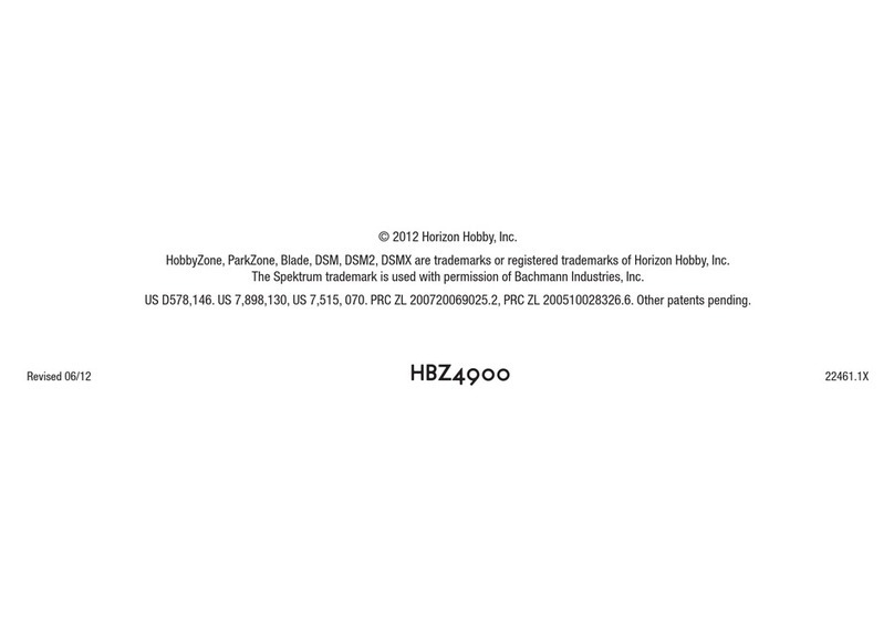 Horizon Hobby Champ RTF User manual