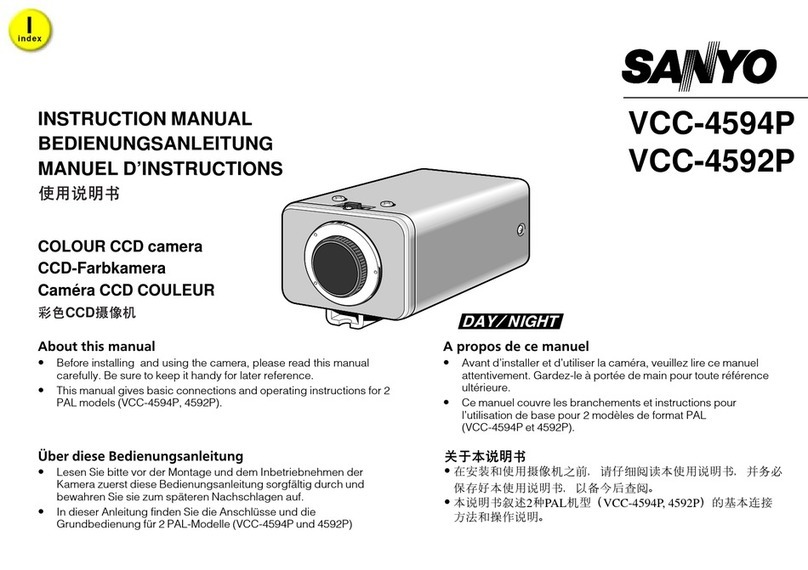 Sanyo VCC-4594P User manual