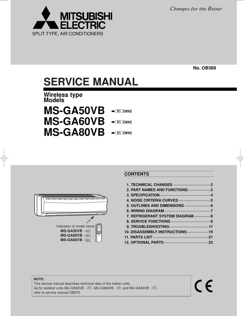 Mitsubishi Electric MS-GA50VB E1 WH User manual