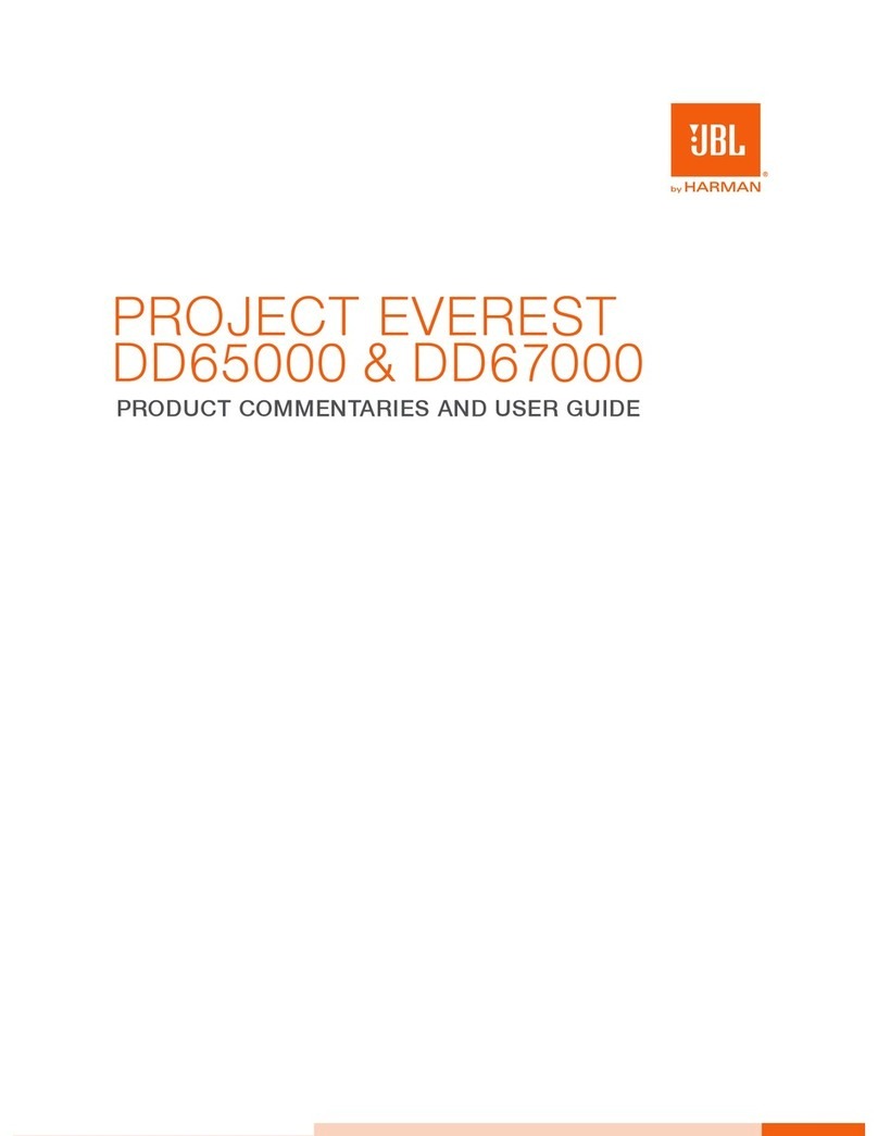 JBL Project Everest DD65000 User manual