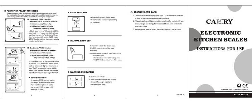 camry EK-8A series User manual