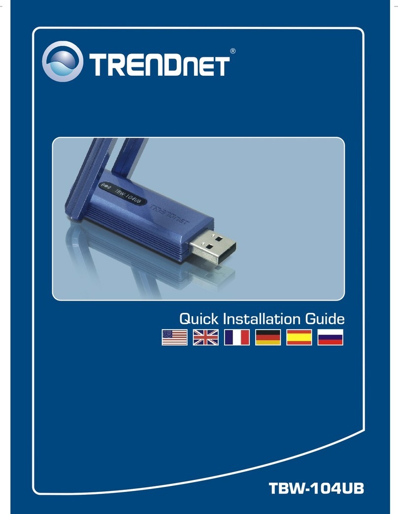 TRENDnet TBW-104UB Quick installation guide