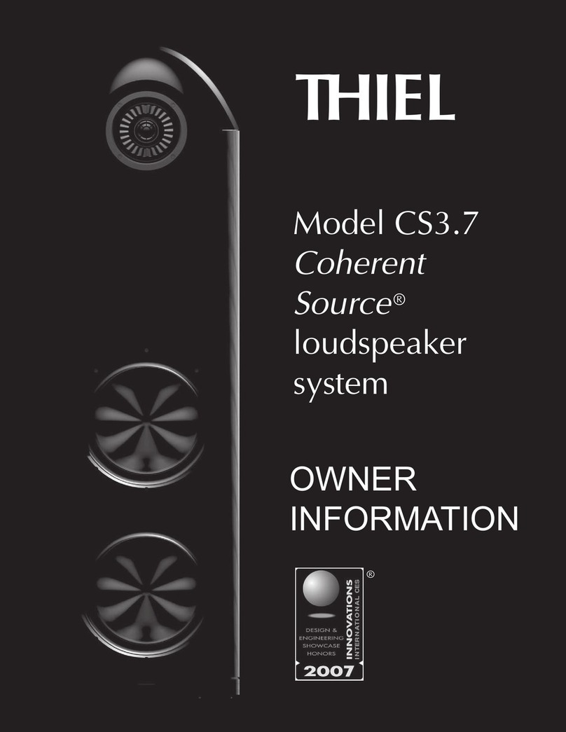 Thiel Coherent Source CS3.7 Technical manual