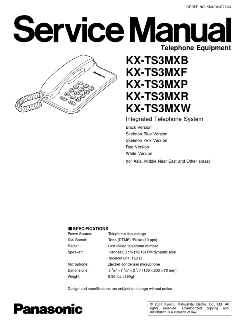 Panasonic KX-TS3MXB User manual