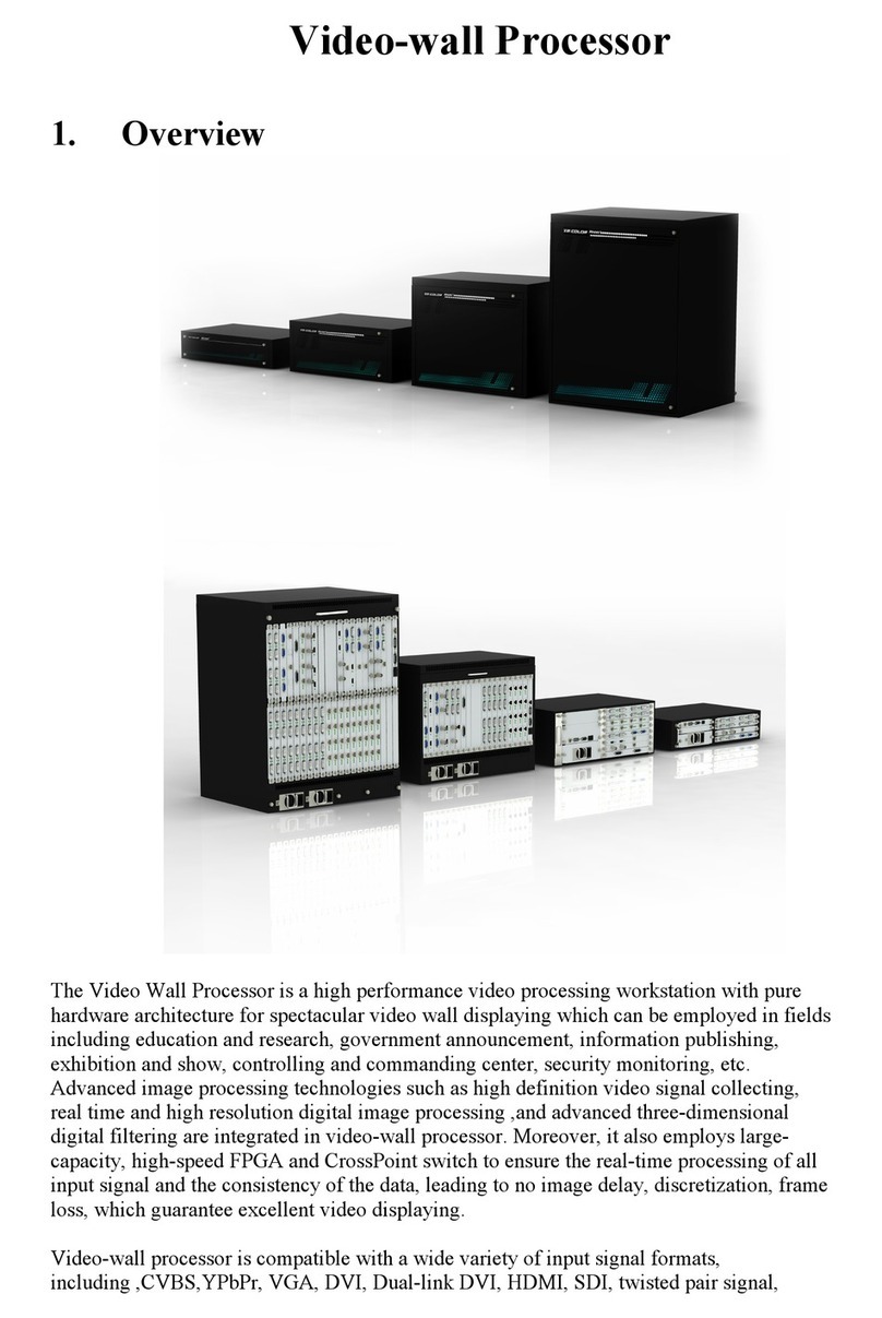 Tricolor Video-Wall Processor 380 instructions