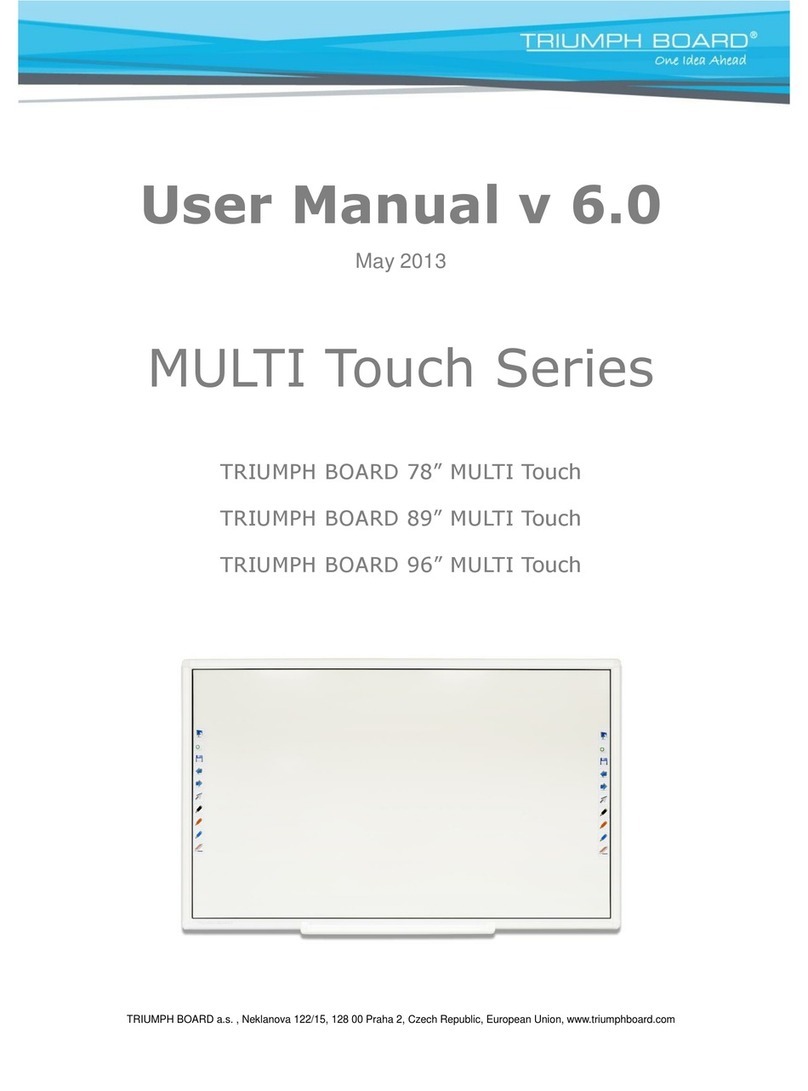 TRIUMPH BOARD 70" MULTI Touch LED LCD user manual