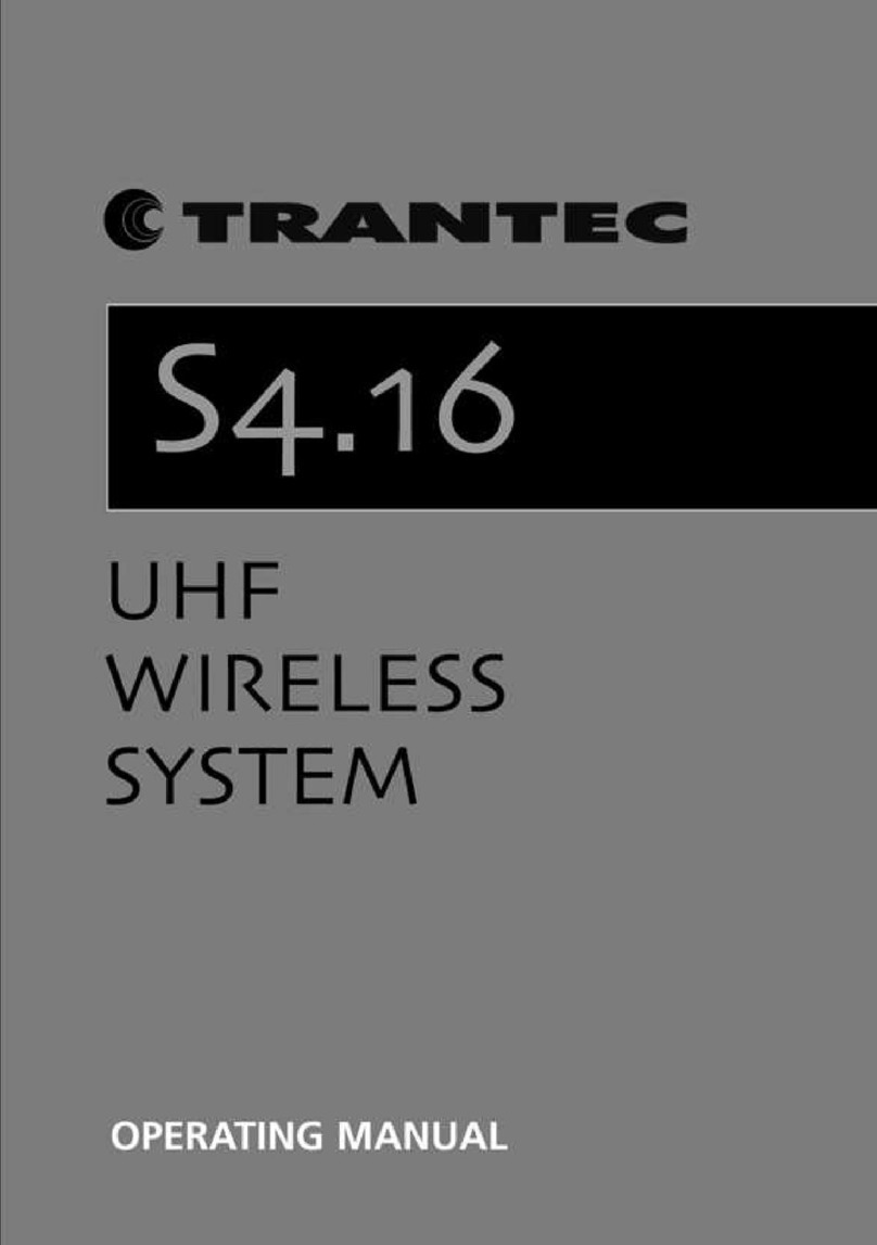 Trantec S4.16 series User manual
