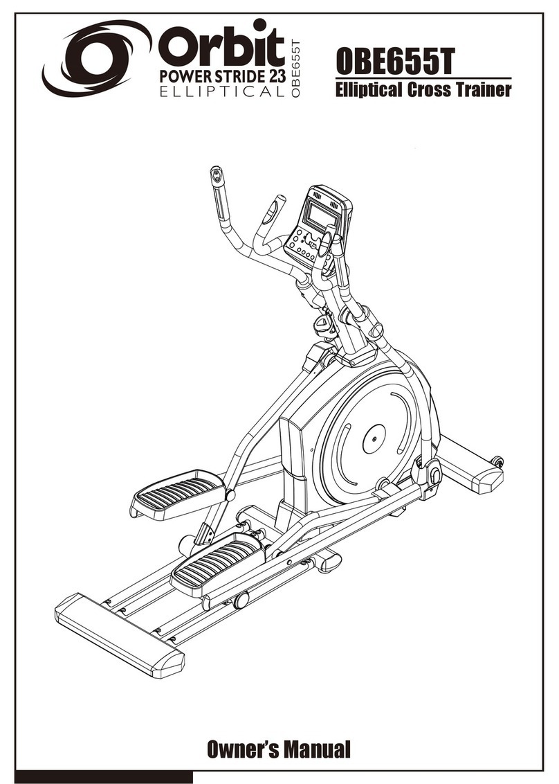 Orbit Power Stride 23 Elliptical OBE655T User manual