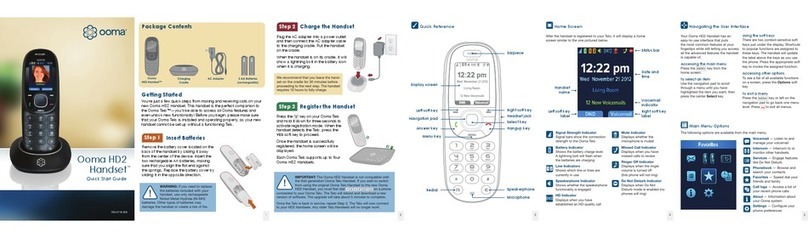 ooma HD2 Handset User manual