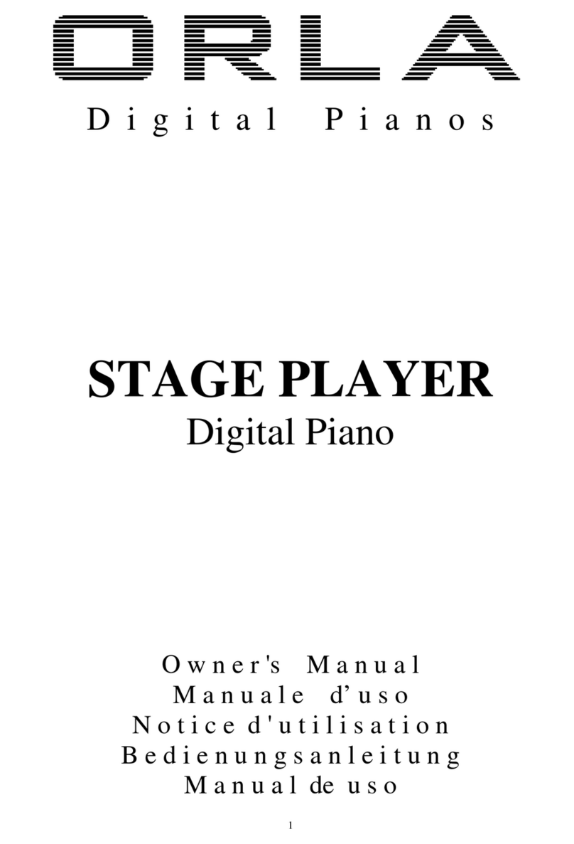 Orla STAGE PLAYER owner's manual