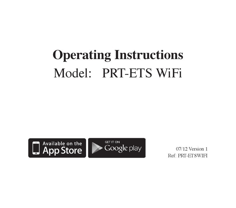 Heatmiser PRT-ETS WiFi User manual