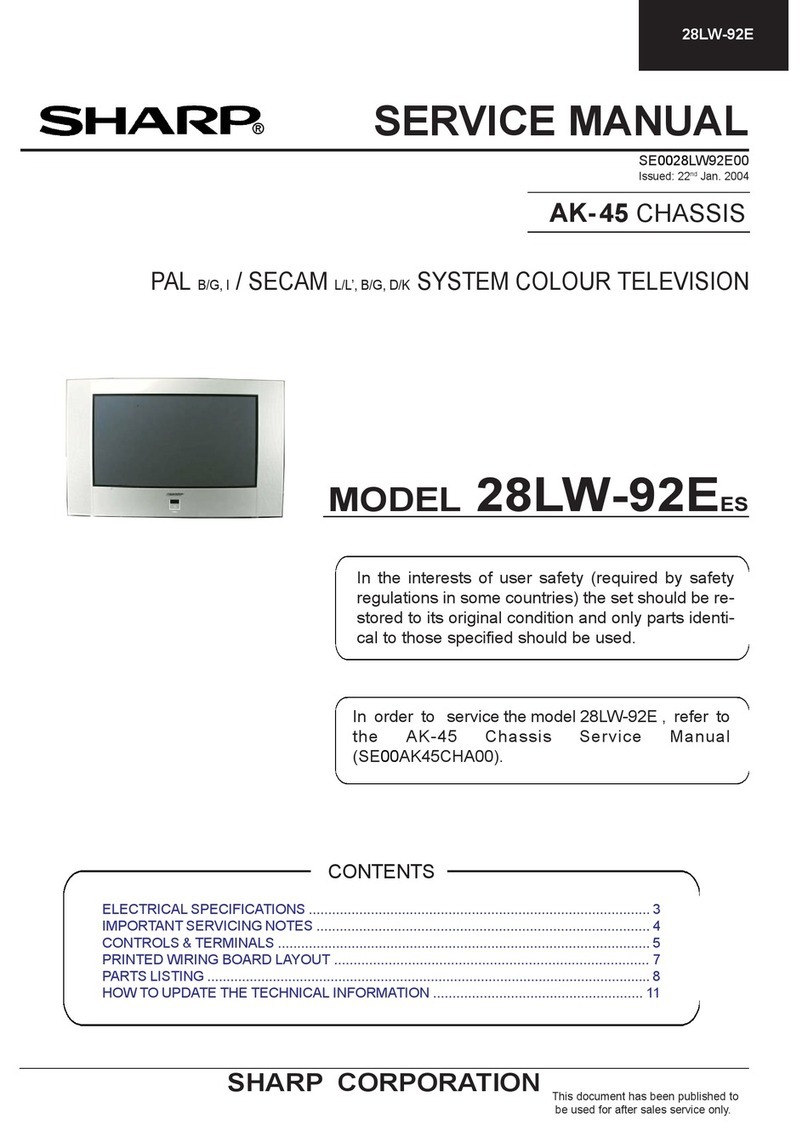 Sharp 28LW-92E User manual