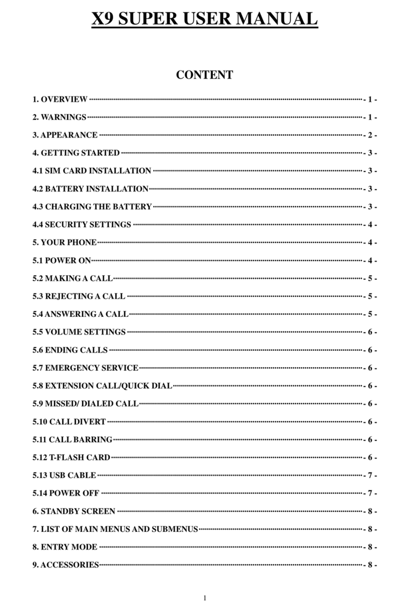 Hitech X9 user manual