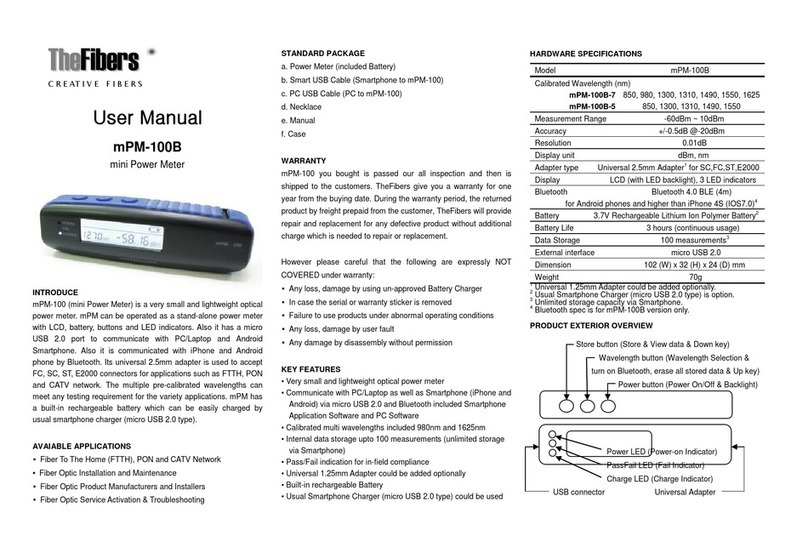 TheFibers mPM-100B user manual