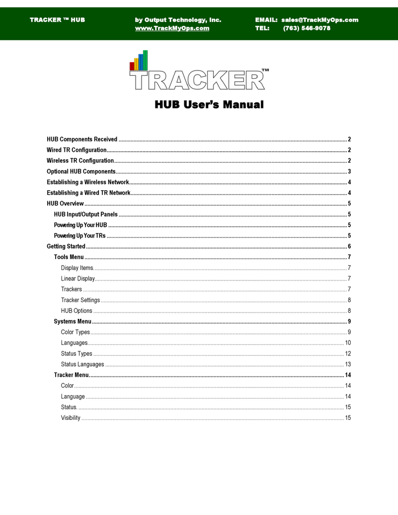 Tracker HUB user manual
