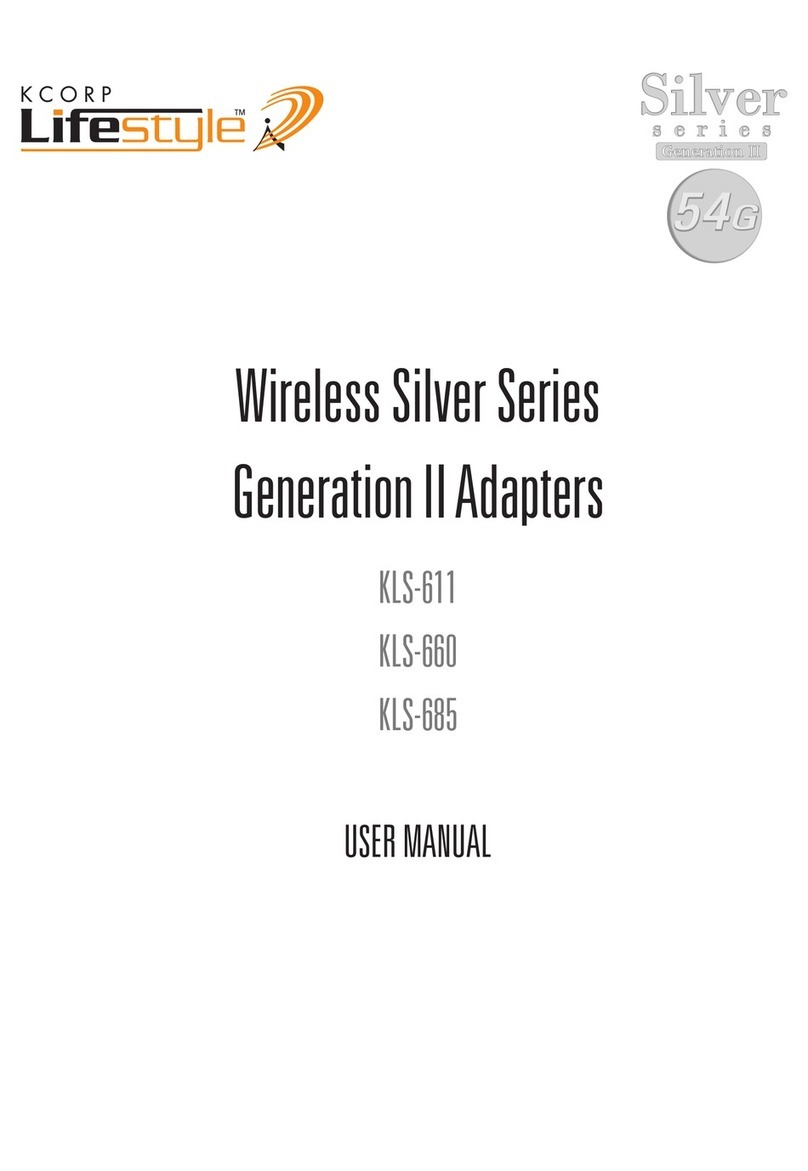 KCorp LifeStyle Silver Series KLS-611 user manual