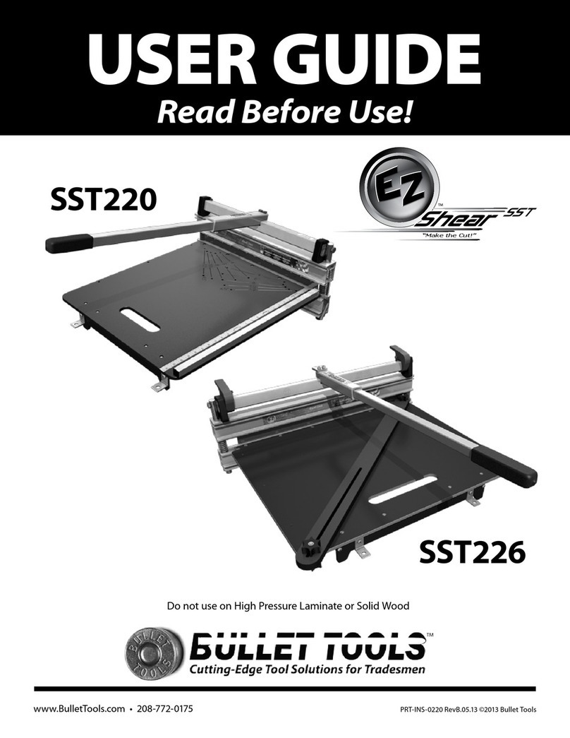 Bullet tools EZ Shear SST220 user guide