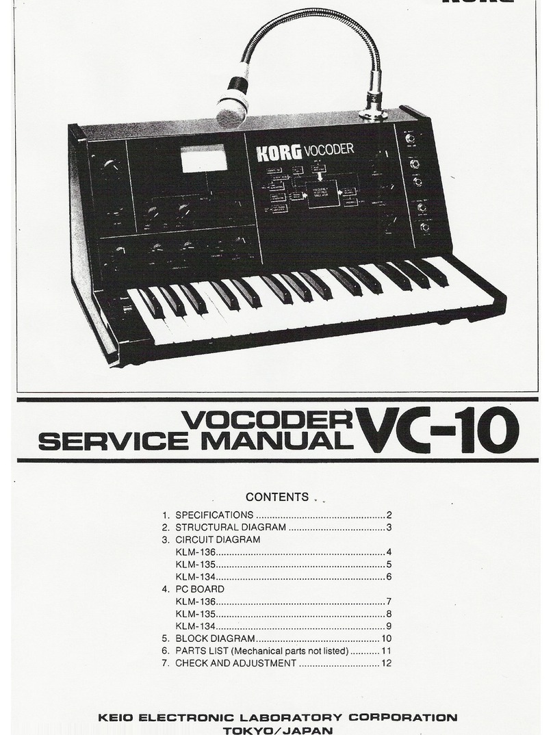 Korg VC-10 Service manual
