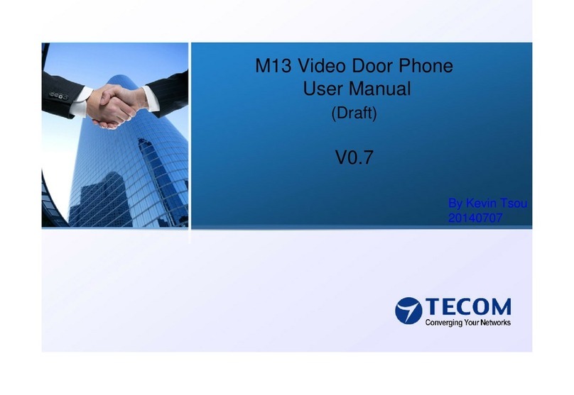 TECOM M13 User manual