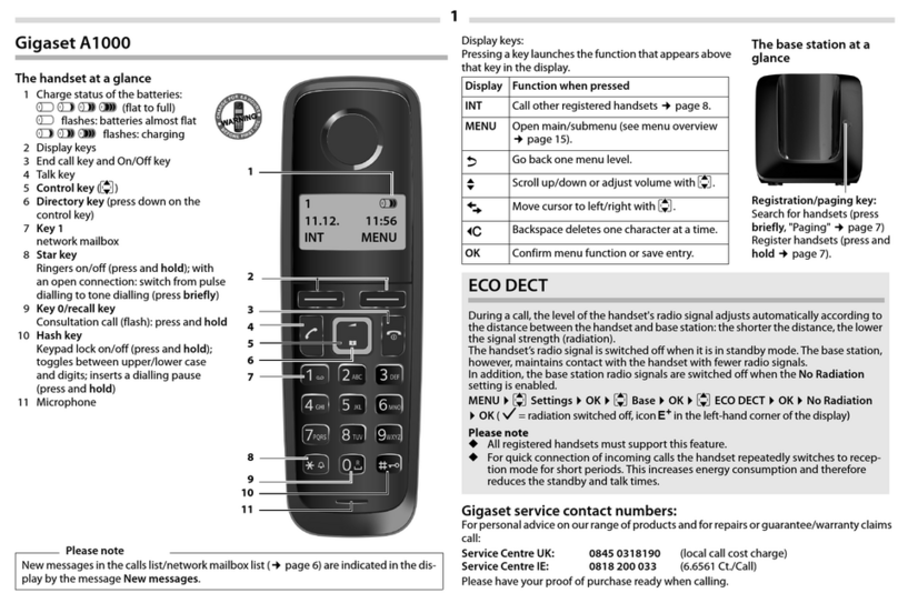 Gigaset A1000 User manual
