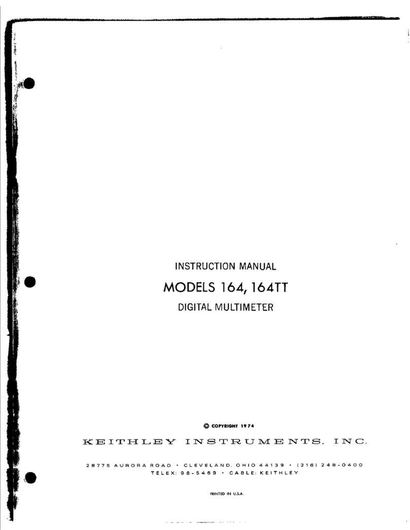 Keithley 164 User manual