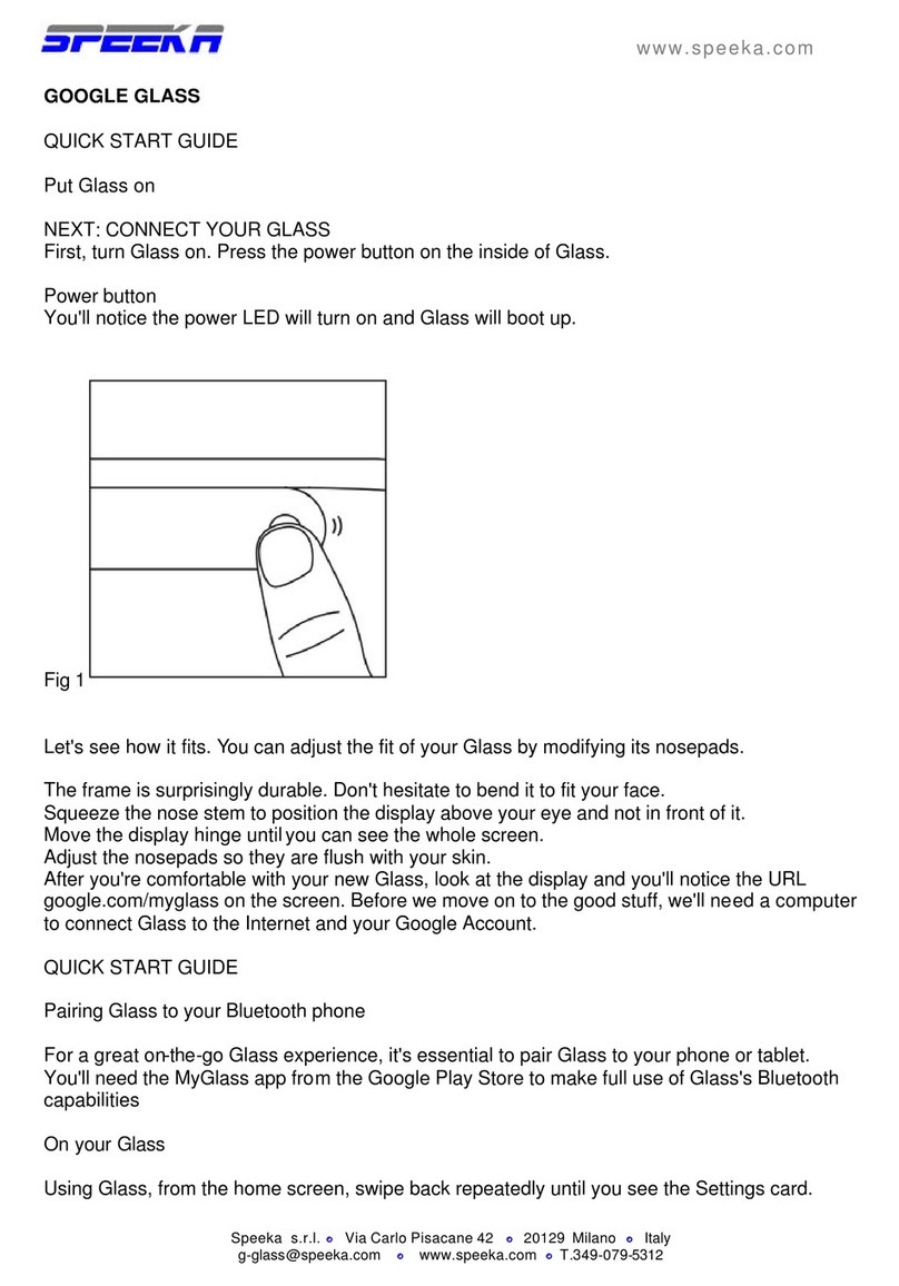 Speeka Google Glass quick start guide