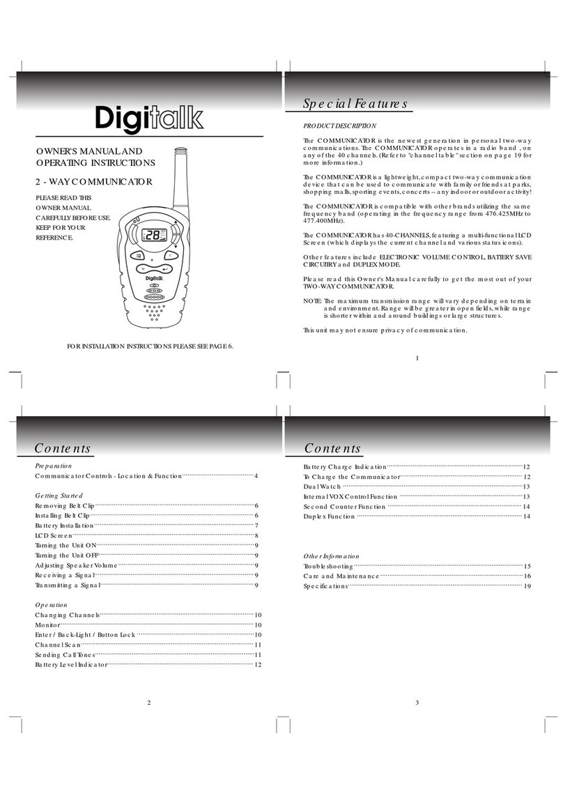 Digitalk 2 - WAY COMMUNICATOR Manual