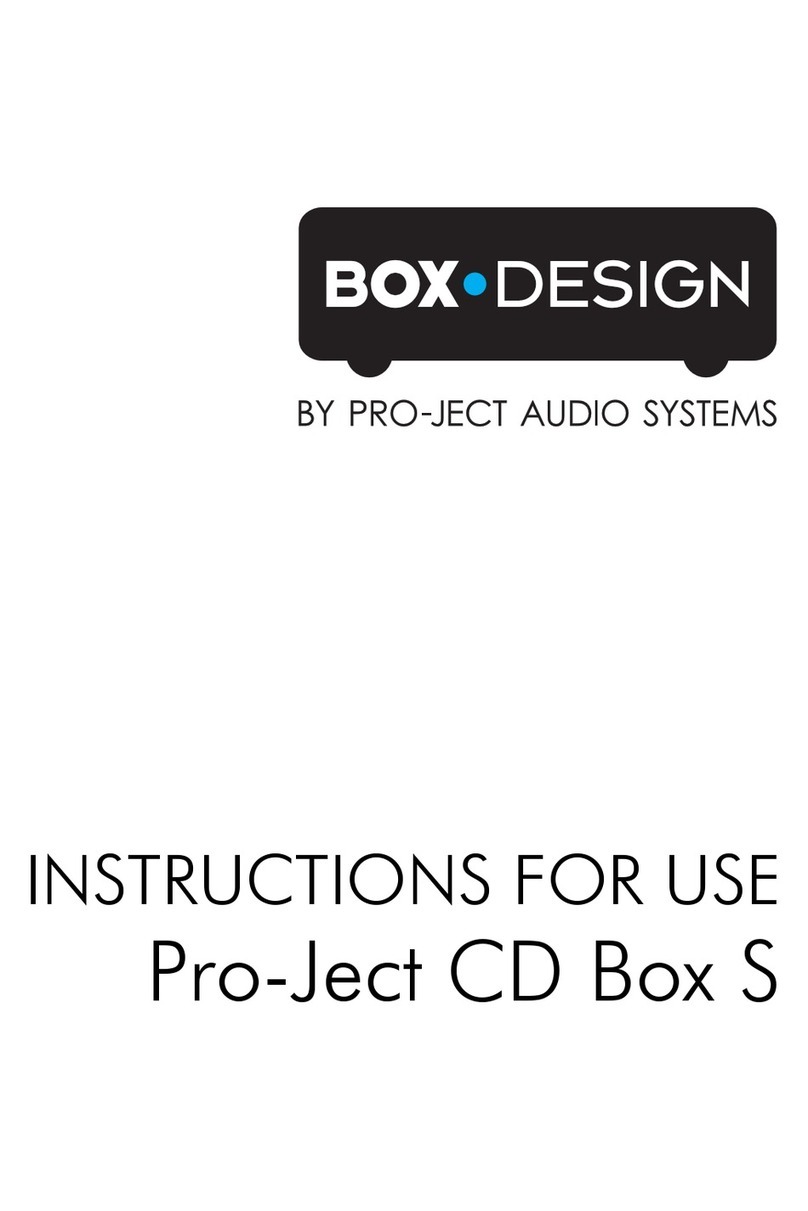 Pro-Ject Audio Systems CD Box S Instructions for use