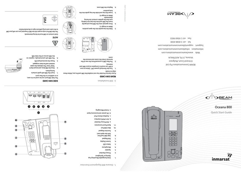Beam Inmarsat Oceana 800 quick start guide