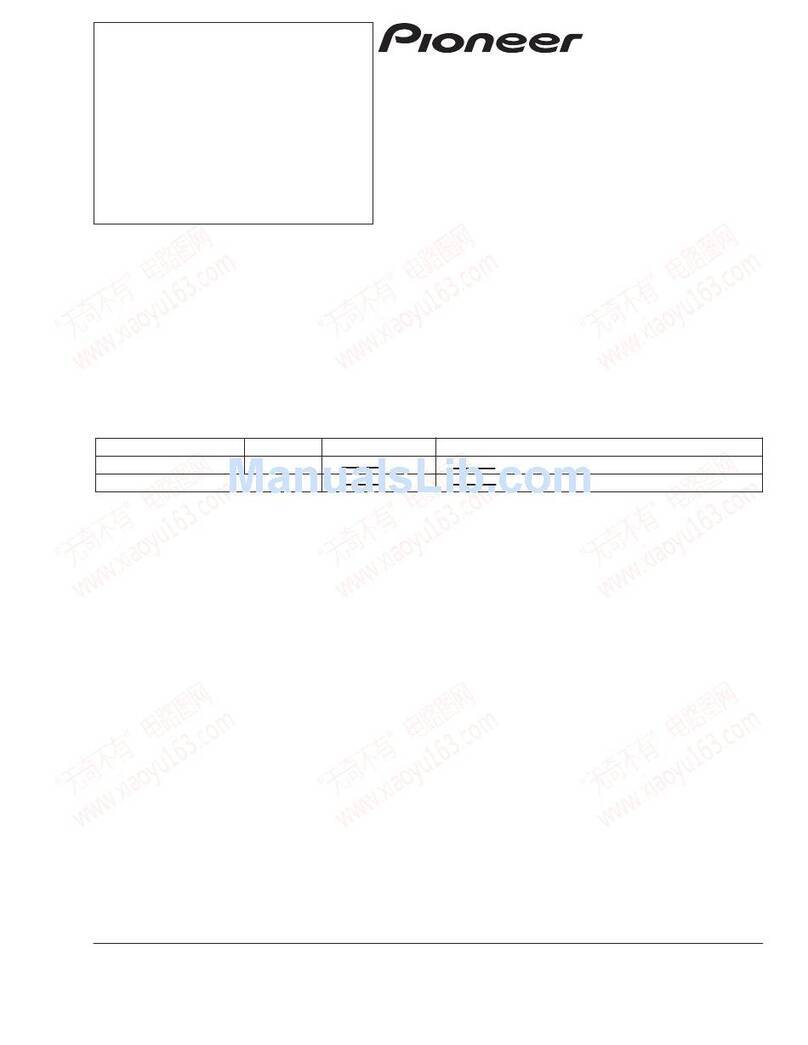 Pioneer AVX-P7000CD UC User manual Pioneer AVX-P7000CD UC User manual