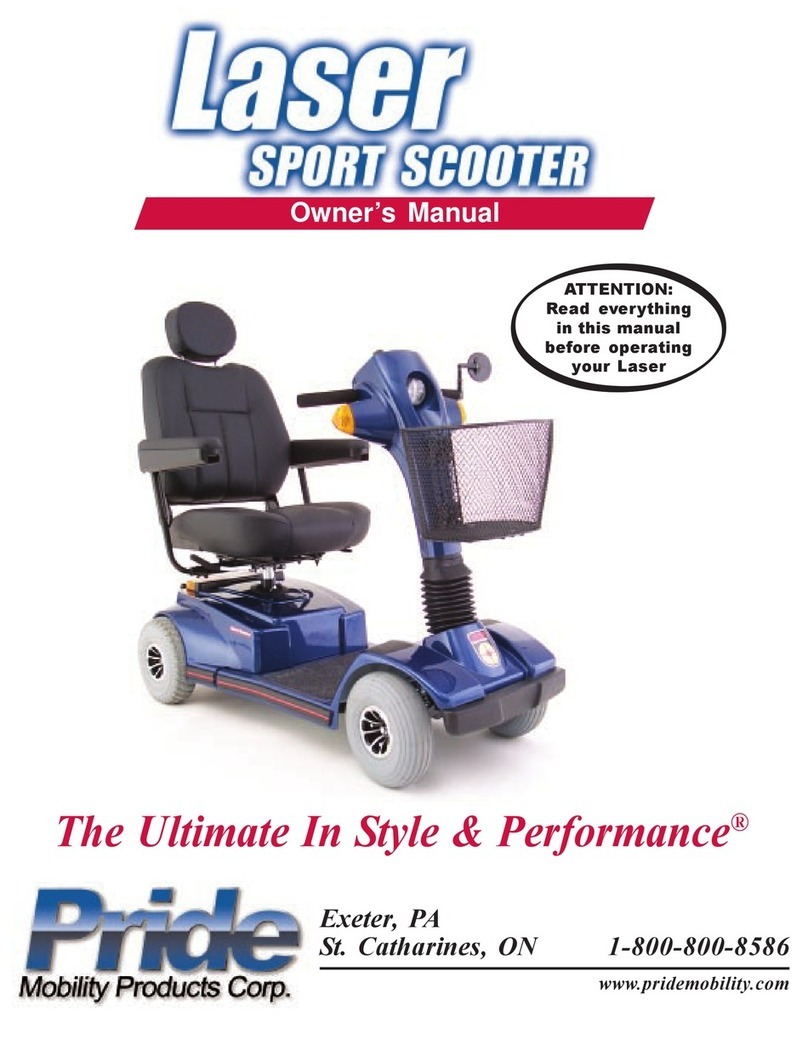 Pride Laser owner's manual