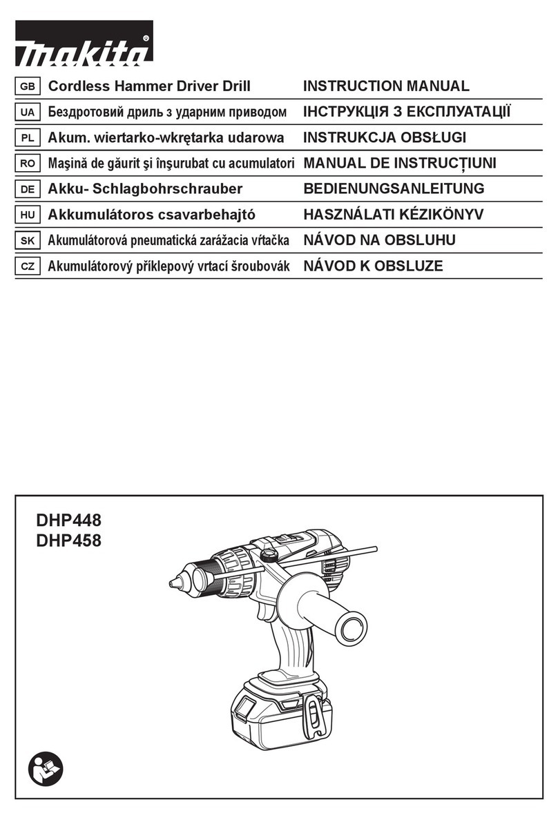 Makita DHP448 User manual