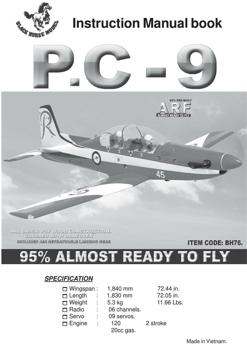 Black Horse Model P.C-9 BH76 Instruction manual book