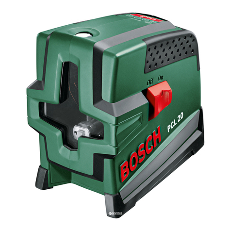 Bosch PCL 20 User manual Bosch PCL 20 User manual