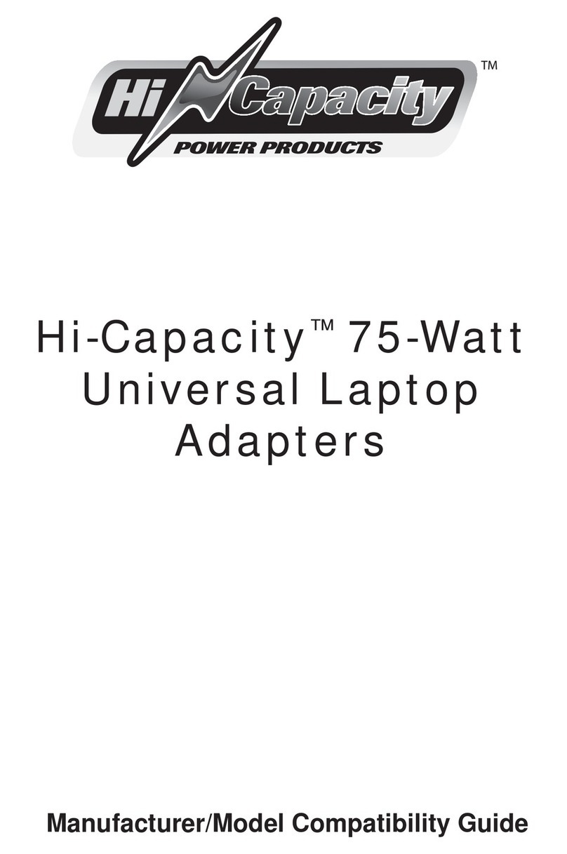 Hi Capacity Power Products 75-Watt Universal Laptop Adapters Compatibility guide