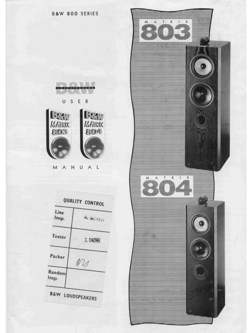 Bowers & Wilkins 803 manual