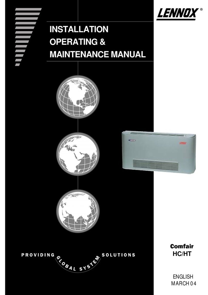 Lennox Comfair HC User manual