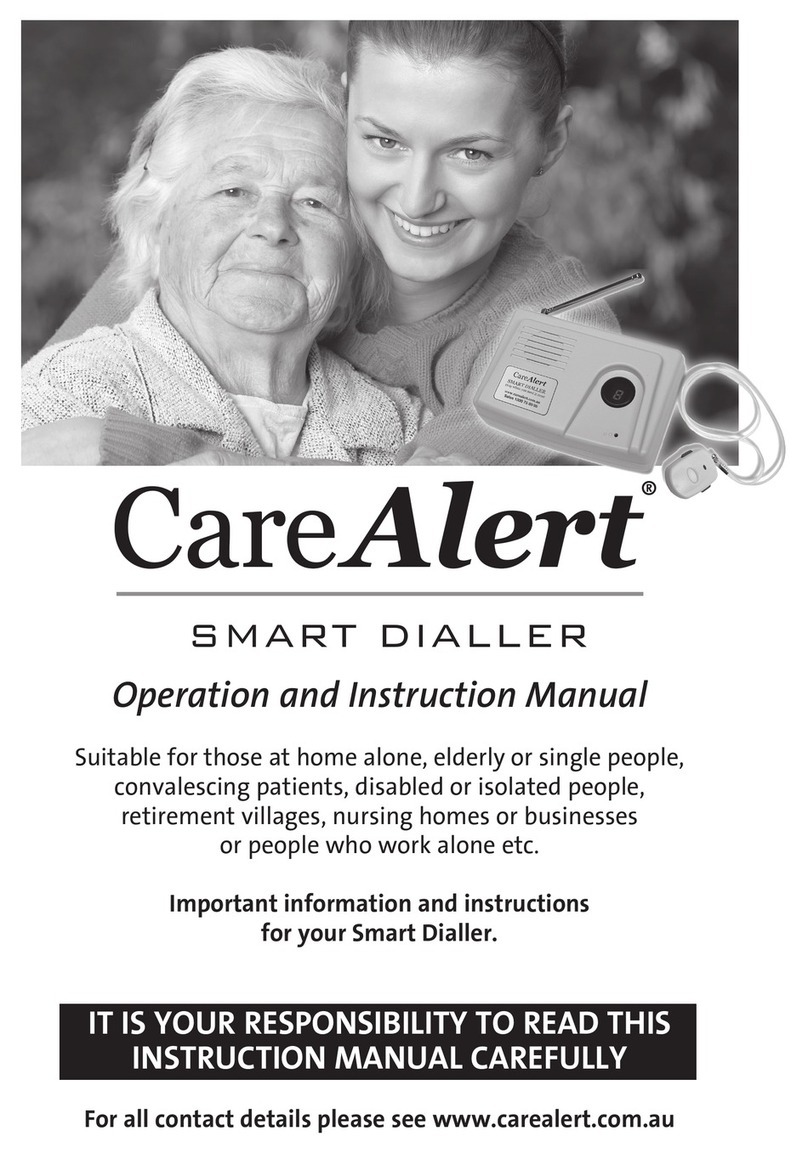 CareAlert SMART DIALLER Operation and instruction manual