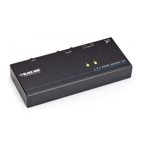 Black Box VSP-HDMI1X2-4K User manual Black Box VSP-HDMI1X2-4K User manual