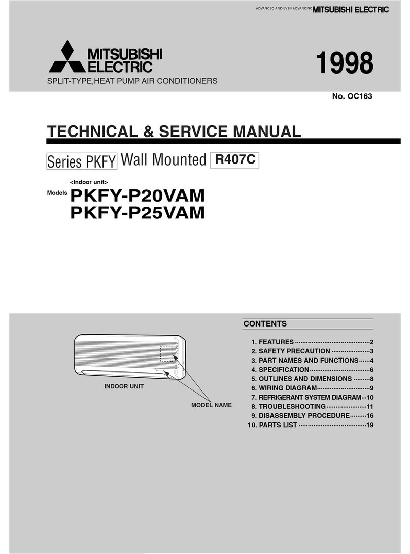 Mitsubishi Electric PKFY-P20VAM Operating manual