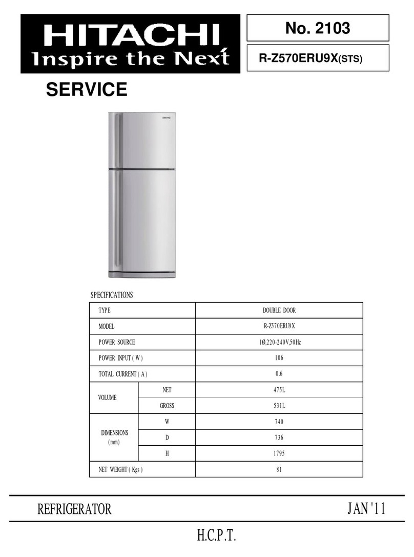 Hitachi R-Z570ERU9X(STS) User manual