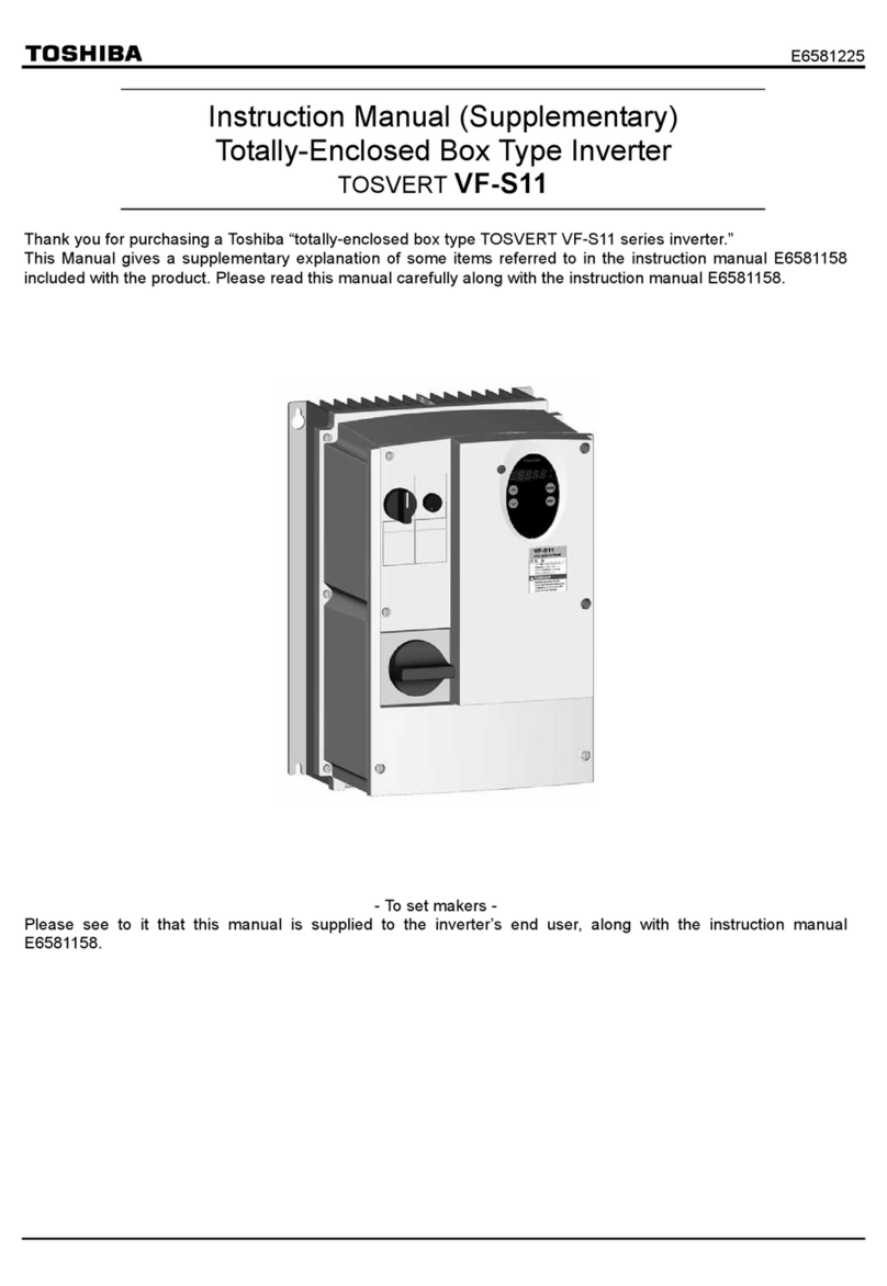 Toshiba TOSVERT VF-S11 Configuration guide