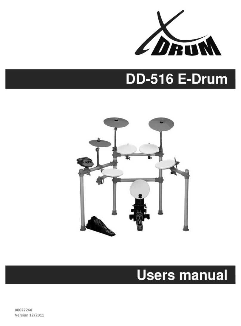 XDrum DD-516 E-Drum User manual