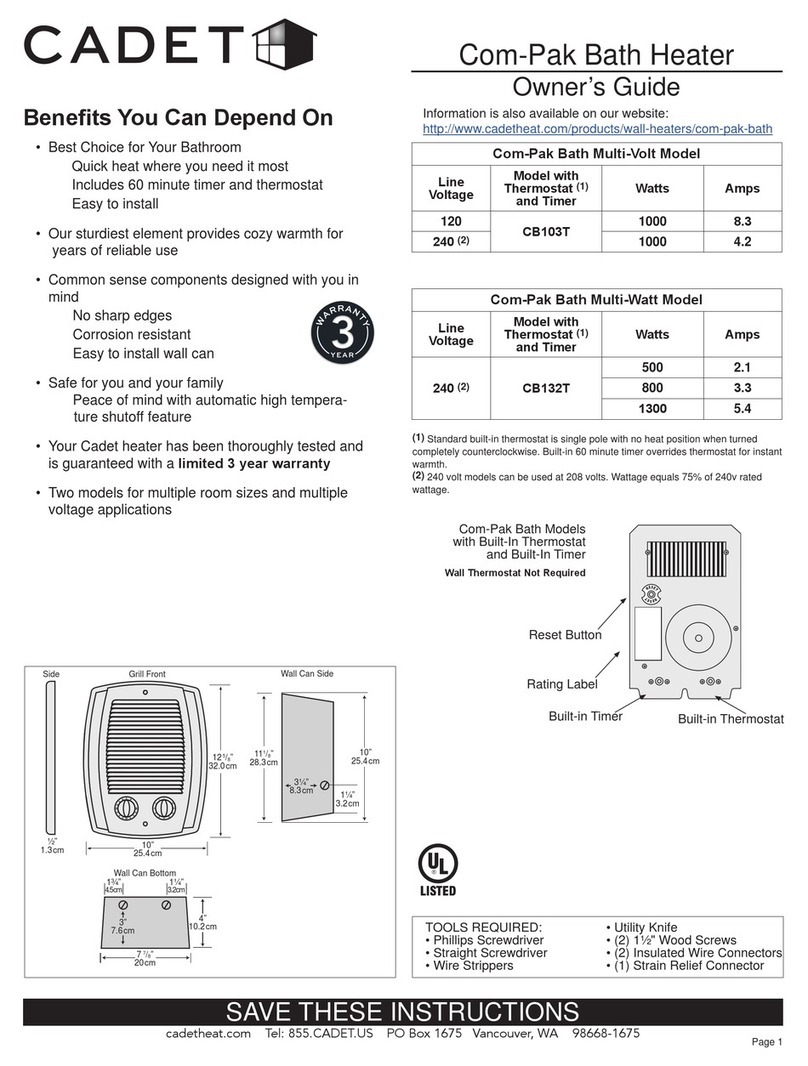 Cadet Com-Pak owner's guide